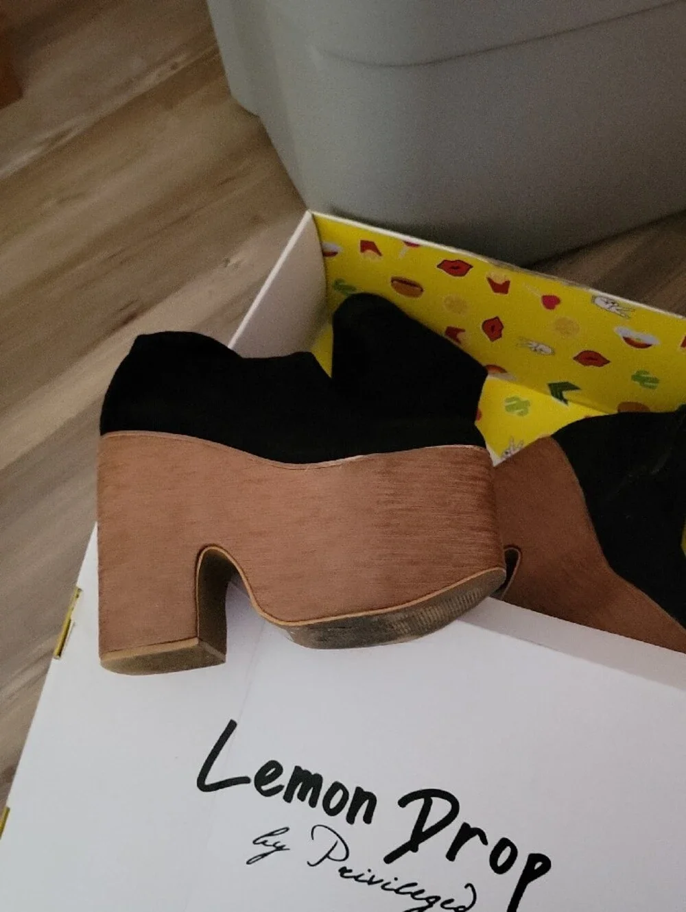 Black Suede Platform Thigh High Boots Dolls KILL